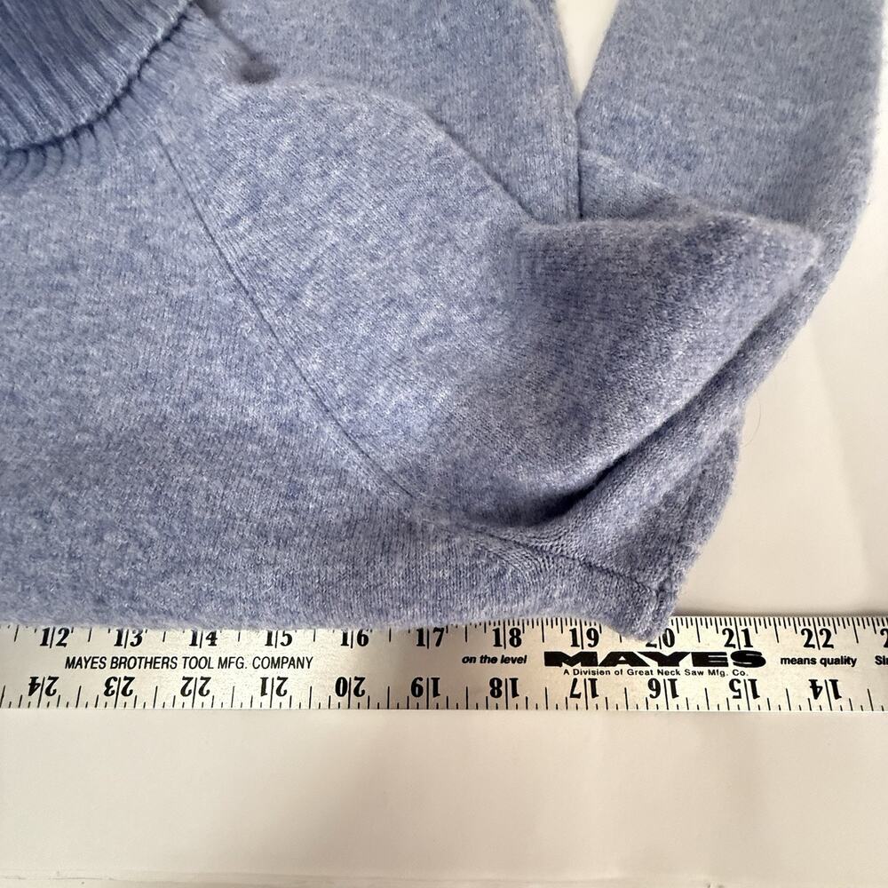 J.Crew SuperSoft Turtleneck Sweater Wool Alpaca Blend Blue Womens SIZE XS Cozy - Picture 9 of 12